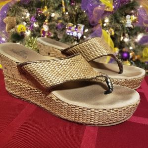 Very Volatile Open Toe Wedge Sandals